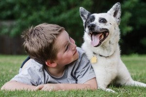 boy and his dog